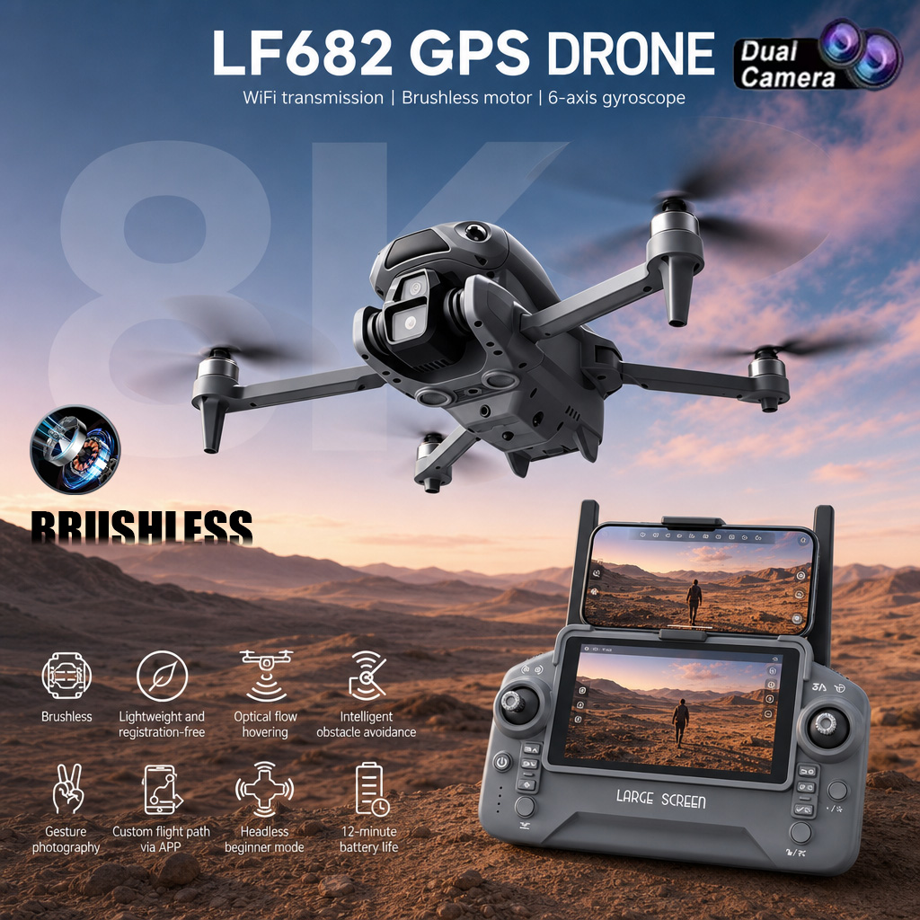Drone Surveying - طائرة بدون طيار LF682 جديدة بكاميرا